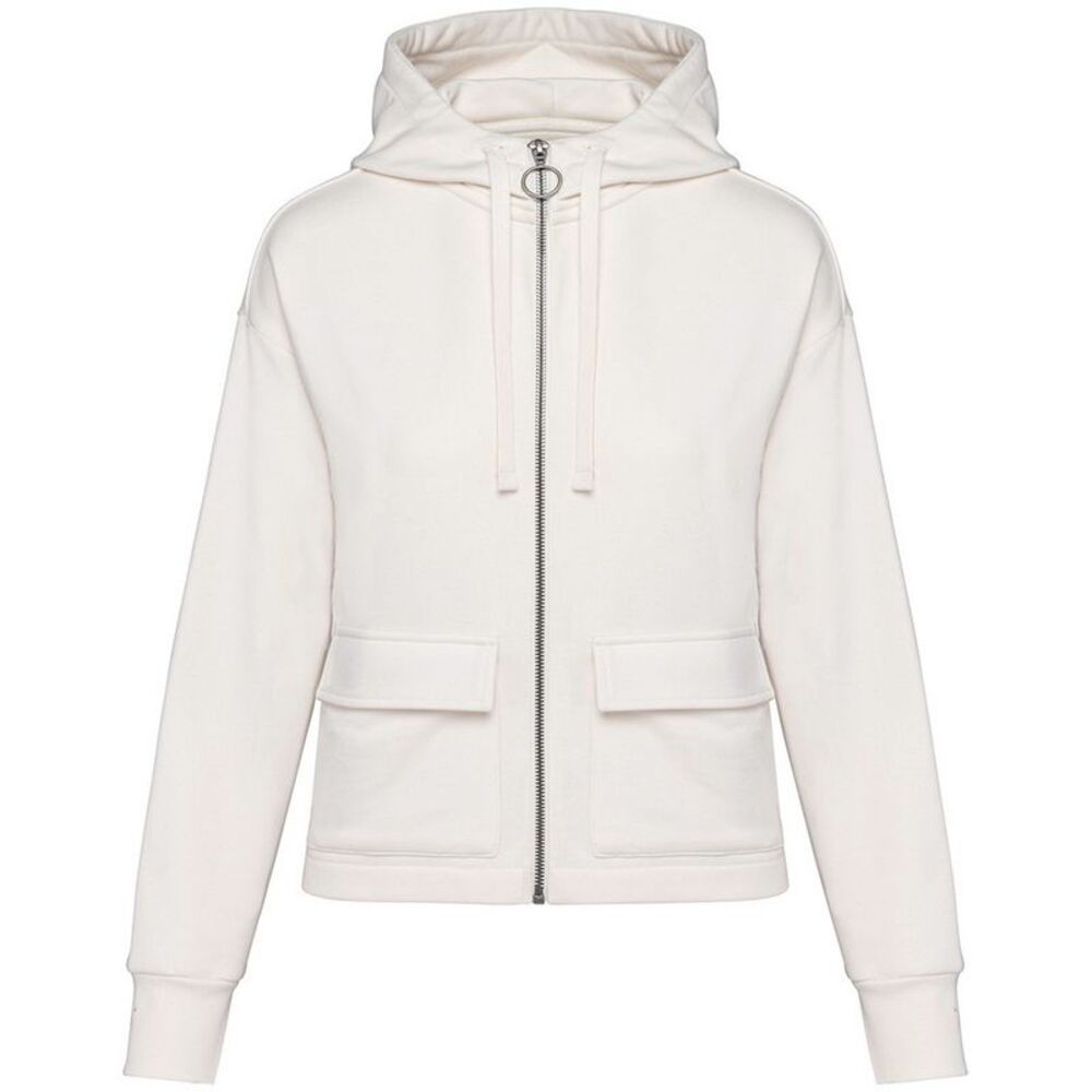 Native Spirit Womens/Ladies Full Zip Hoodie / Ivory